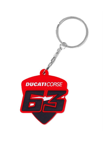 Ducati Corse Pecco 63 Keychain