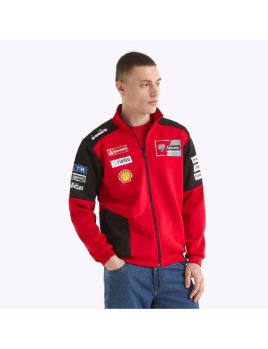 Zip Cappuccio Ducati Racing Felpa Uomo GP Gruppo Pritelli Ducati